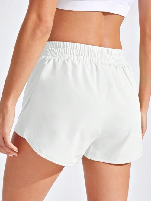 Women 2-in-1 Yoga Shorts Quick Dry Built-in Liner Gym Workout Running Sport Shorts