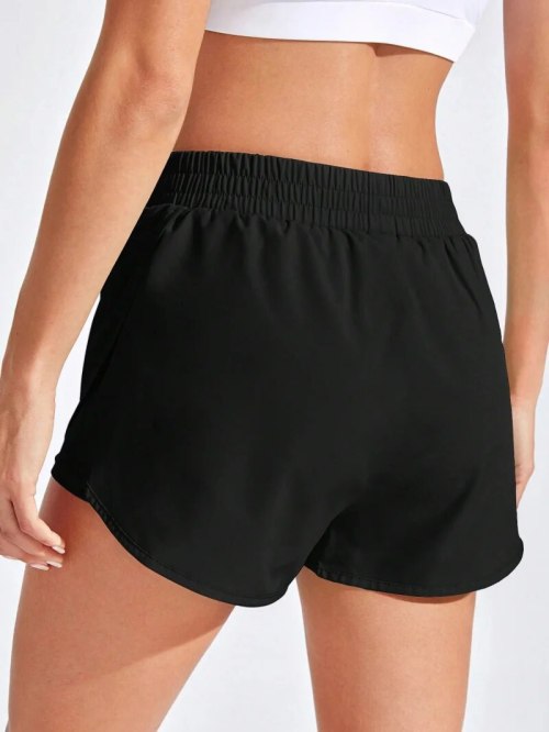 Women 2-in-1 Yoga Shorts Quick Dry Built-in Liner Gym Workout Running Sport Shorts