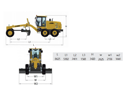 Super powerful XCMG GR1653lv grader construction machinery vehicle