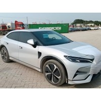 BYD Song L and BYD Song Plus electric vehicles are being packed to Jordan