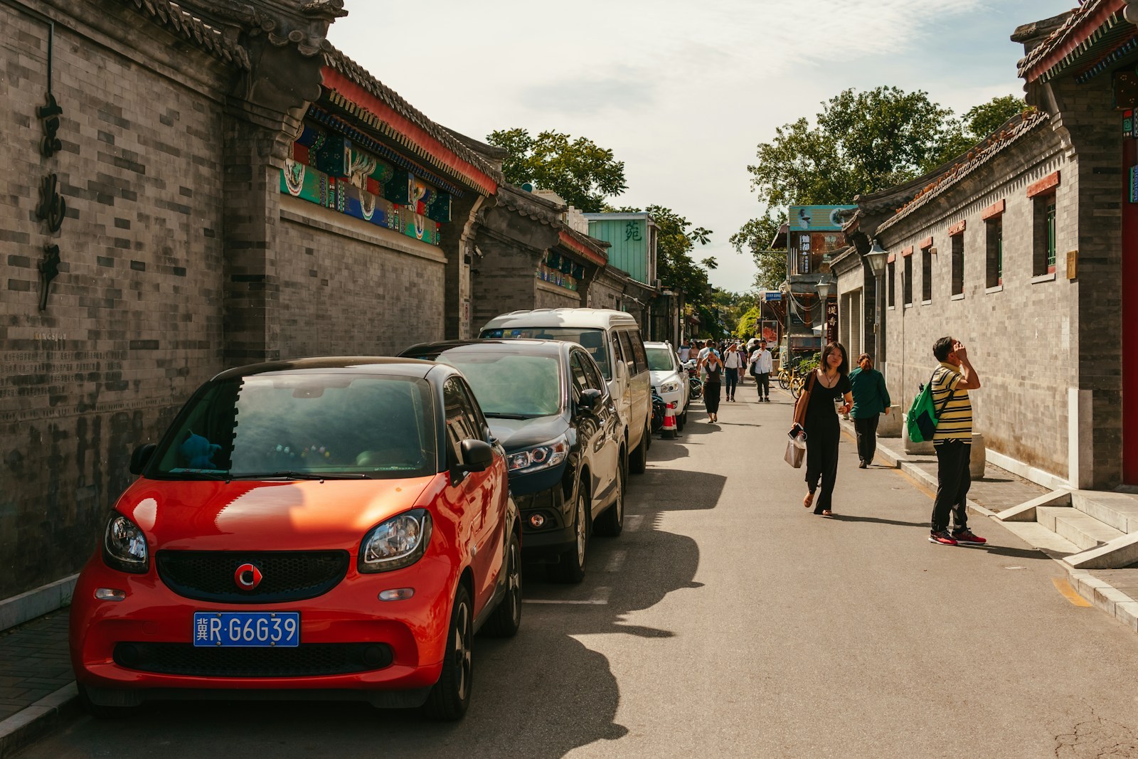 Exported vehicle arriving at the destination port