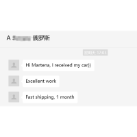 Thank you for the positive comments after receiving the vehicle