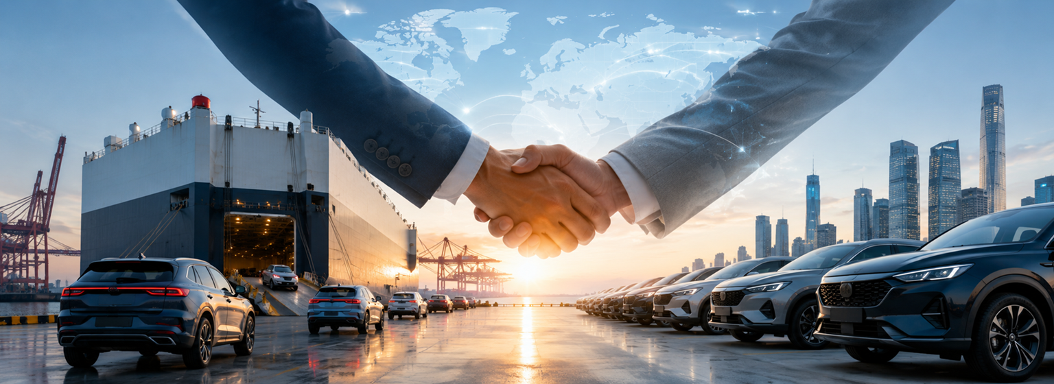 A pilot enterprise of China used car export