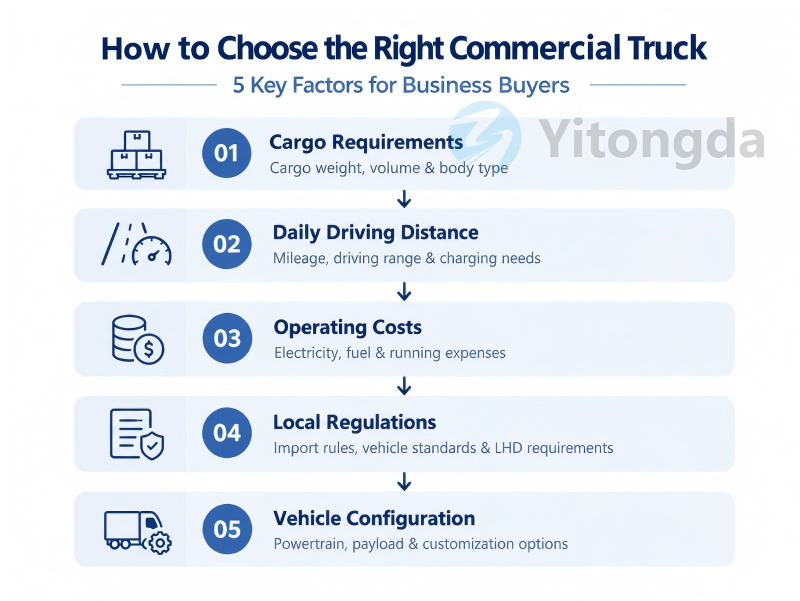How to Choose the Right Commercial Vehicle for Your Business: A 5-Step Guide