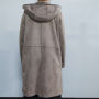 Custom Outlet Langer Wildleder-Trenchcoat für Damen | Wendemantel mit hoher Qualität für Damen