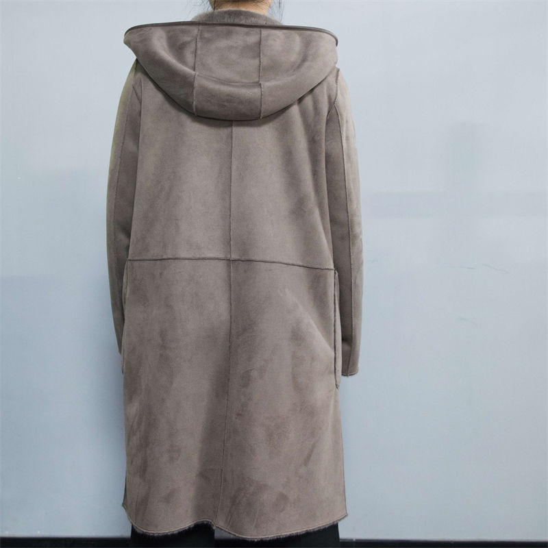 suede trench coat womens
