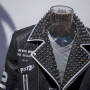 Giacca da moto in ecopelle personalizzata | Stampato con rivetto in metallo | Produttore di giacche di moda