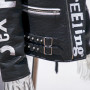 Veste de moto en faux cuir personnalisée | Imprimé avec rivet en métal | Fabricant de vestes de mode