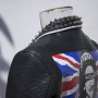 Veste de moto en faux cuir personnalisée | Imprimé avec rivet en métal | Fabricant de vestes de mode
