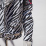2022 Custom faux leather biker jacket|Allover Printed Biker Jackets with Metal Rivet|Manufacturer