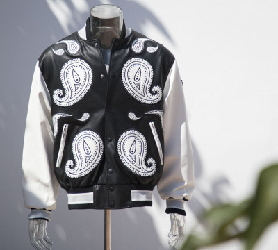 Custom Faux Leather Bomber Jacket|Embroidery Letterman Patch Winter Bomber Jackets Manufacturer