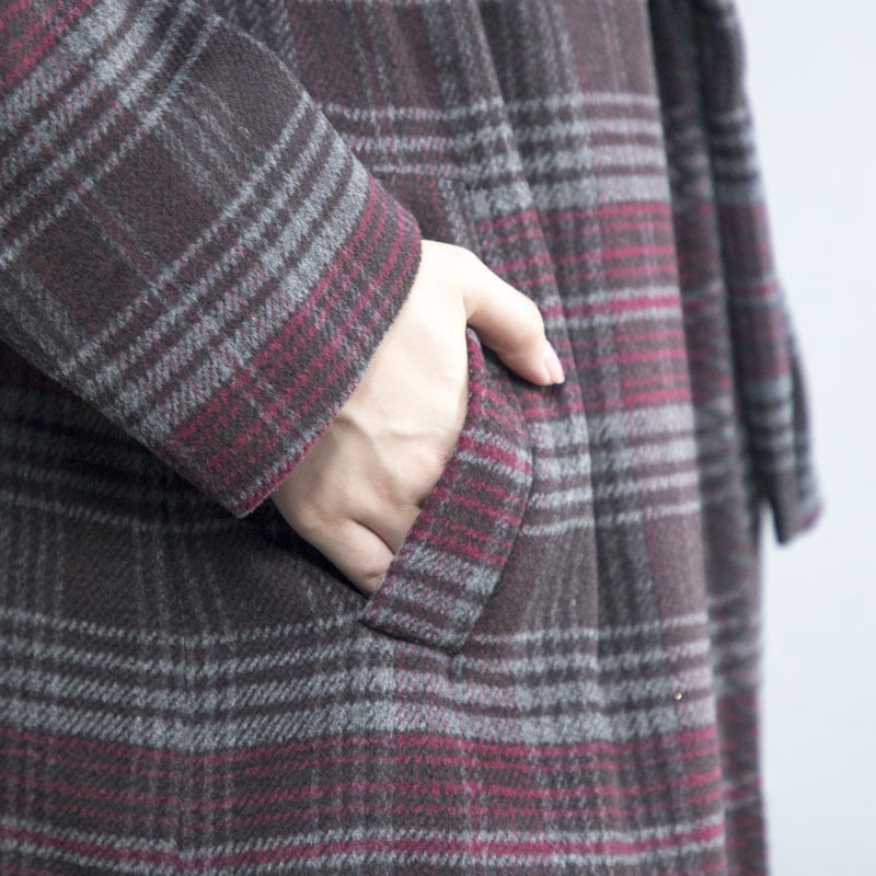 trench-coat femme en laine
