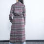 Abrigos de lana para mujer Abrigo a cuadros personalizado|con gabardinas de alta calidad para mujer|con lana para mujer