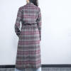 Women's Wool Coats Custom Plaid Coat|with High Quality Women's Trench Coats|with Wool for Ladies