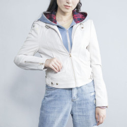 High Quality Hooded Bomber Jacket Womens|Custom Denim Jacket Hooded Women