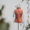 Manufacturer Womens Leather Vest|Lamb Leather Slim Fit Vest Jacket|Fall Fashion Leather Biker Vest