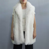 Factory Custom Faux Leather Puffer Vest|Faux Fur Sleeveless Vest Jacket|For Fashionable Girls