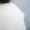 Factory Custom Faux Leather Puffer Vest|Faux Fur Sleeveless Vest Jacket|For Fashionable Girls