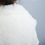 Gilet imbottito in ecopelle personalizzato in fabbrica|Giacca senza maniche in pelliccia sintetica|Per ragazze alla moda