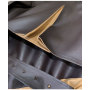 Gabardina de cuero personalizada|Nueva chaqueta de cuero de piel de oveja cortavientos de moda |Gabardina de cuero