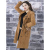 Women's OEM Brown Duede Trench Coat Womens|Leather Suede Jacket|Custom Brown Trench Coat for Women
