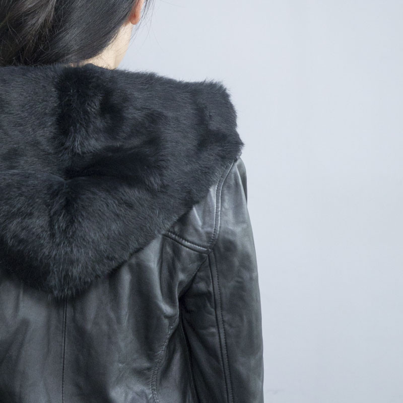 fur leather jacket