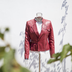 Manufacturer Women's Genuine Leather Blazer|OEM Service Fashion Genuine Leather Blazer Women