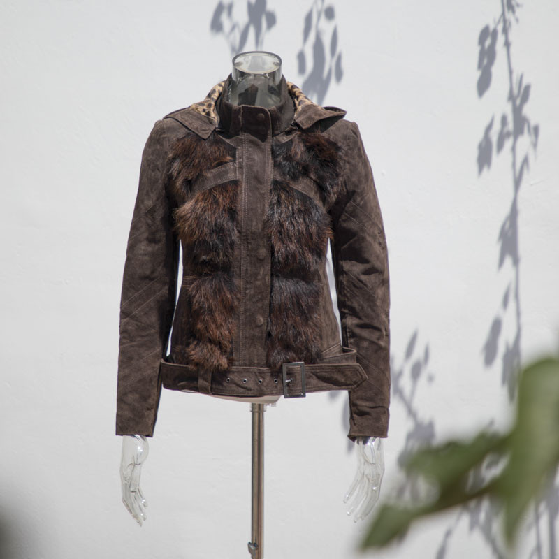 giacca di pelliccia vintage per donna