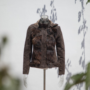 Benutzerdefinierte Vintage Leopard-Pelz-Jacke |