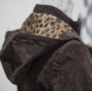 Veste en fourrure de léopard vintage personnalisée | Veste en fausse fourrure en peau de mouton Casual Slim Coat Fall Jacket
