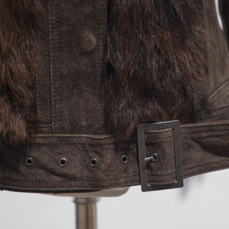 giacca vintage in pelliccia sintetica