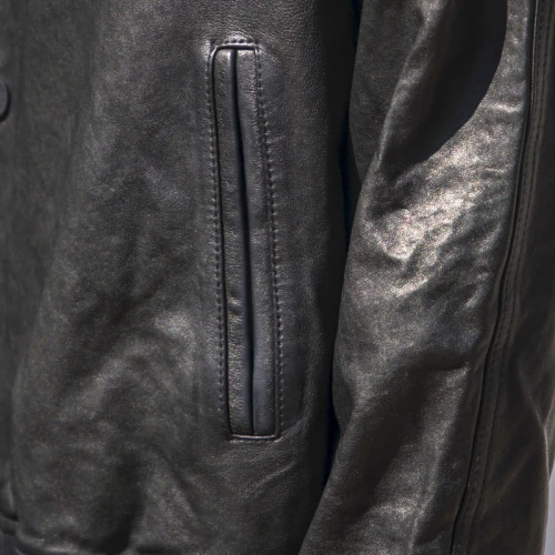 Chaqueta de bombardero de cuero personalizada del fabricante 2022|Chaqueta de bombardero de moda de gran oferta para hombre