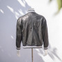 2022 Hersteller Custom Leather Bomber Jacket | Hot-Sales Fashion Bomber Jacket For Man