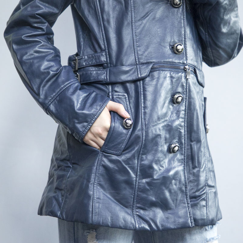 leather jacket winter