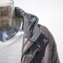 Giacca in pelle nera personalizzata invernale 2022 con cappuccio | Produttore di giacche con cappuccio moda di vendita calda