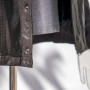 Veste en cuir noir personnalisée d'hiver 2022 avec capuche | Fabricant de vestes à capuche à la mode