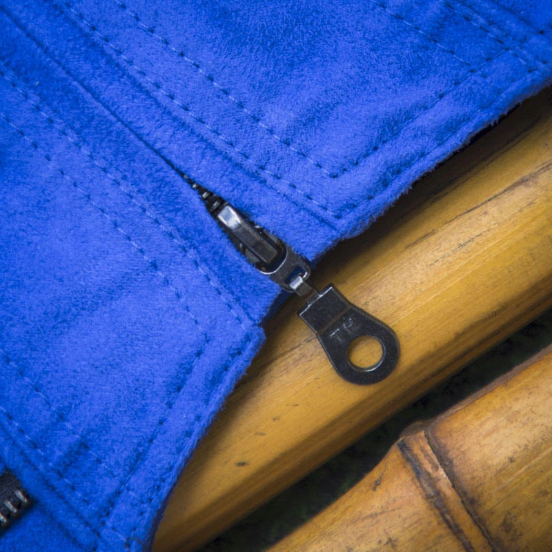 chaqueta motera de ante