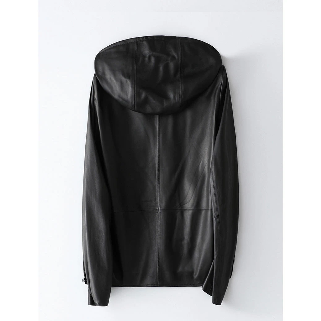 chaquetas de cuero con capucha
