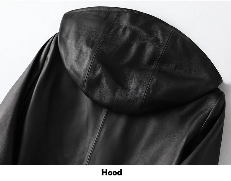 chaqueta de cuero con capucha mujer