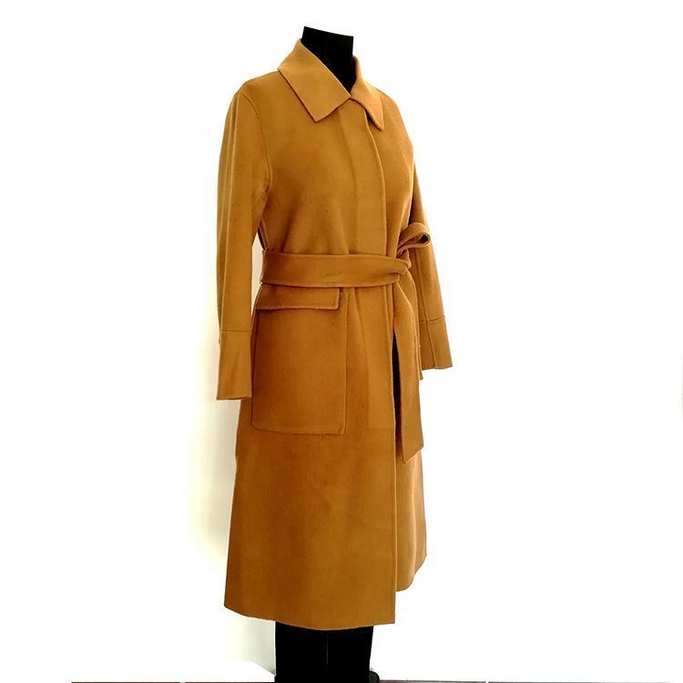lungo trench donna in lana