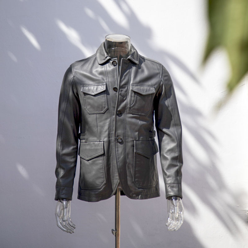 leather blazer jacket