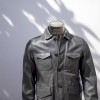 New Arrival Leather Blazer Jacket| Plus Size Real Leather|Fabric Turn Down Genuine Jacket for Men