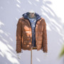 Chaquetas de invierno personalizadas para hombre naranja 2022 con capucha | Fabricante de chaquetas de invierno de moda de gran oferta