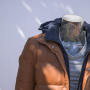 2022 Giacche invernali personalizzate da uomo arancione con cappuccio | Produttore di giacche invernali di moda per vendite calde