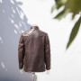 2022 chaqueta de piel de oveja de invierno marrón personalizada para hombre | fabricante caliente de la chaqueta del invierno de la moda de las ventas