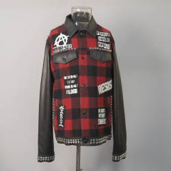 2022 Custom Fall Mens Plaid Wool Jackets |Hot-sales Fashion Wool Jacket Manufacturer