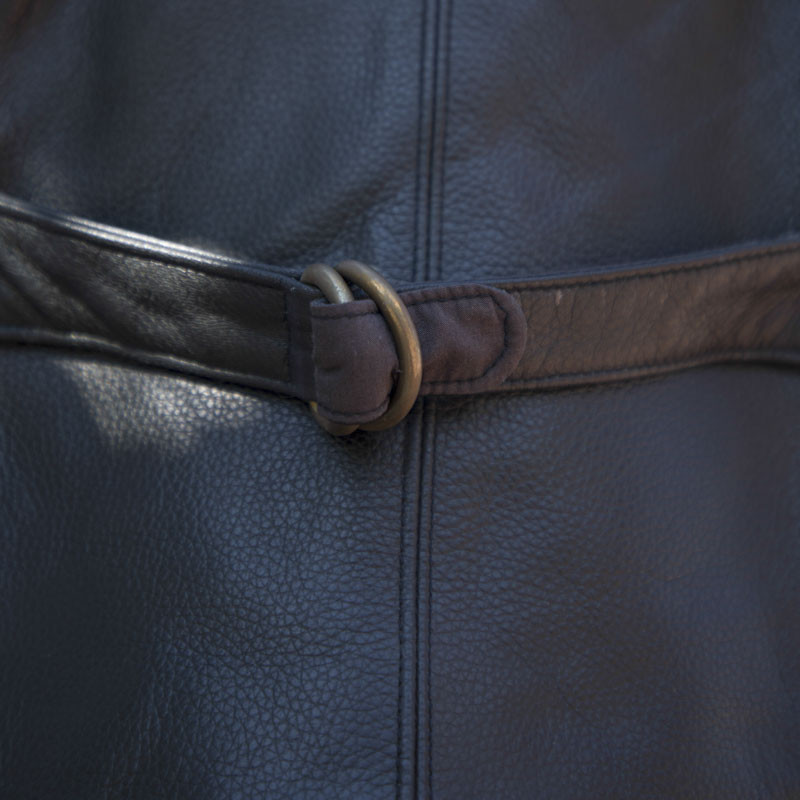 mens leather vest