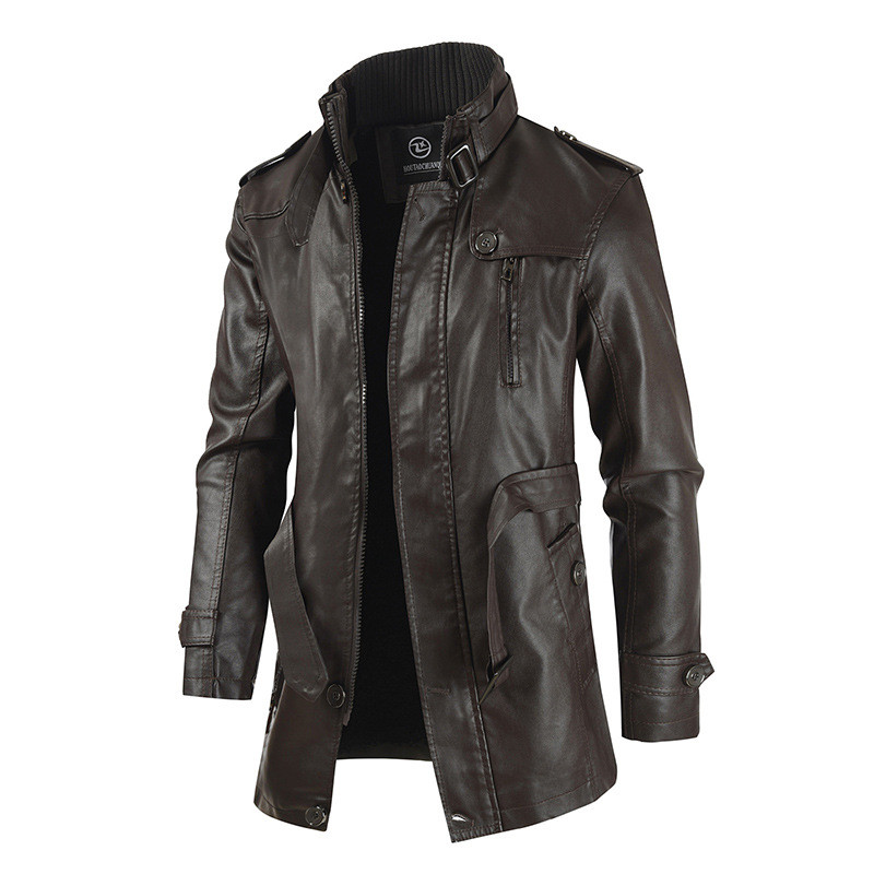 men's leather trench coats
