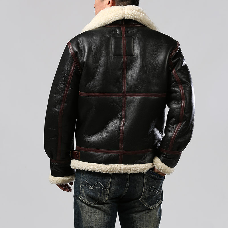 men's leather aviator jacket
