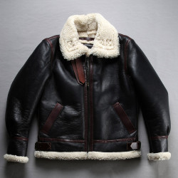 2022 Winter Custom Leather Aviator Jacket|Hot-sales Fashion Aviator Jacket Manufacturer